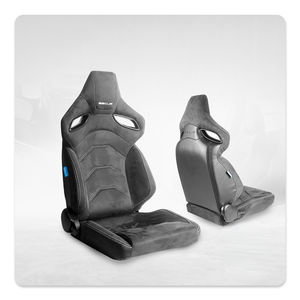 Chaise de jeu de course moderne Uniq Alcantara avec appuie-tête réglable, coussin lombaire, siège pivotant ergonomique pour PC, jeux vidéo et bureau - Product Image 2