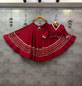 Yellow Cotton <b>Lehenga</b> Choli Set Traditional Indian Outfit Ruffle Blouse Pleated <b>Skirt</b> Floor-Length Quick Dry for Wedding Party - Product Image 4