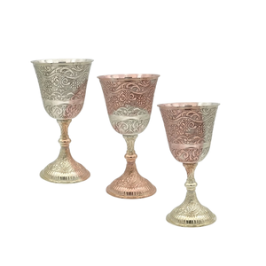 Copa de Vino Redonda de Metal Estilo Gótico con Diseño de Dragón Plateado |   Vajilla de Fantasía Medieval |   Artículos de Bar Novedosos |   Regalo Decorativo para el Bar del Hogar - Product Image 1