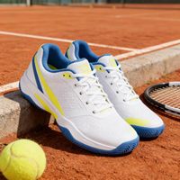 Longheng, vente en gros de chaussures de tennis de haute qualité, semelle absorbant les chocs pour les centres sportifs de tennis en salle