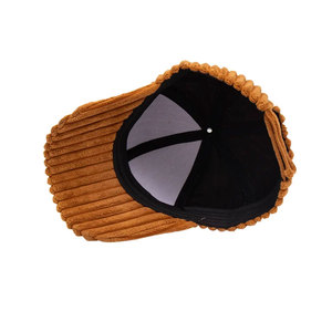 Unisex Corduroy Ski <b>Cap</b> Solid Color <b>Winter</b> Casual Hat for Adults Fitted Back Closure 100% Acrylic Material - Product Image 5