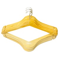 Cintres en bois de pin personnalisés abordables de grande qualité à faible quantité minimale de commande pour les acheteurs en gros