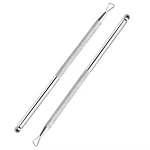 Herramienta de Acero Inoxidable de Doble Punta para Empujar Cutículas, Reutilizable, para Manicura, Cuidado de Precisión con Doble Cabeza - Product Image 2