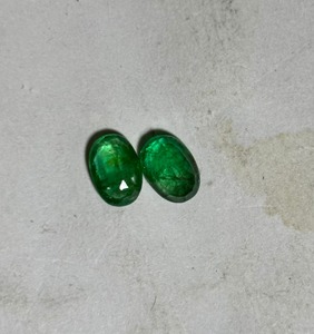 Natural Emerald Oval Cut Flower <b>Stud</b> Earrings Women's 925 Sterling <b>Silver</b> Claw Setting Elegant Classic Wedding Jewelry 1-2 Gram - Product Image 4