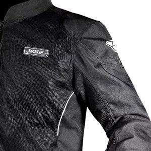 Veste de moto en textile pour hommes, imperméable et homologuée CE, avec protections amovibles et bouches d'aération - Product Image 6