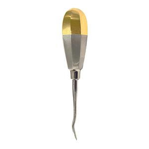 Elevadores de extracción de raíz de diente profesional Nuevos elevadores de dientes de extracción oral dental de color dorado caliente - Product Image 5