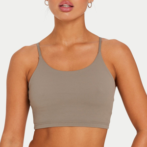 Top Deportivo con Tirantes para Mujer, Logotipo Personalizado, Top Corto de Yoga a la Moda, Sujetador Deportivo con Relleno Extraíble, Transpirable y Ligero - Product Image 1