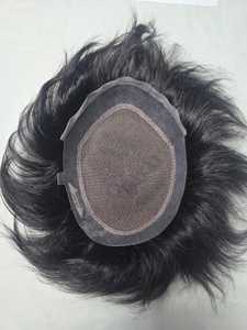 Taz Hair BD - Cabello Virgen Remy Indio para Hombre, para Peluca con Frente de Encaje y Base de PU, con Opciones de Densidad del 90% al 150% - Product Image 1