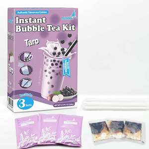 Alody Kit Maison Préparation Instantanée de Latte au Taro 18 Mois, 3 Sets/Boîte, Poudre de Thé au Lait & Boules de Tapioca Sans Additifs - Product Image 5