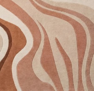 Tapis épais personnalisable de haute qualité, moderne, abstrait, en laine de Nouvelle-Zélande, fait main, à poils longs, en latex, anti-taches et anti-chute de poils, style Puerto Rust - Product Image 3