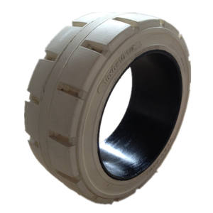 Neumático sólido blanco de 16x6x10.5 sin marcas para ruedas de camionetas y SUV - Product Image 4