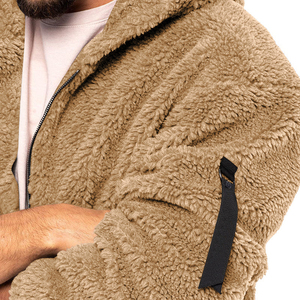Sweat à capuche zippé intégral en molleton 100 % coton épais pour homme avec logo personnalisé, chaud, décontracté, coupe ample, idéal pour l'hiver, vente en gros OEM USA - Product Image 6