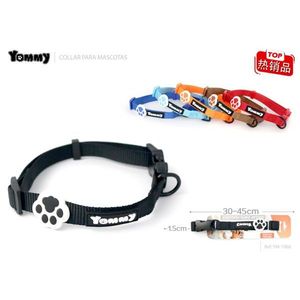Yommy <b>Pet</b> <b>Collar</b> 30-45cm Adjustable With Paw Tag For Dogs - Product Image 1