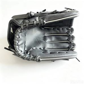 Gants de baseball en cuir de qualité supérieure avec sangle réglable et rembourrage absorbant les chocs sur la paume - Product Image 6