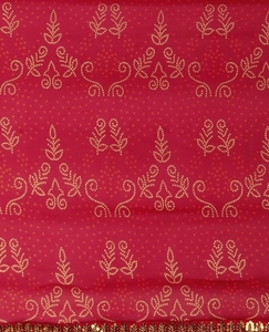 Sari en Georgette KV imprimé et orné de motifs Bandhani - Product Image 2