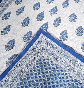 Handmade Printed Jaipur <b>Quilt</b> Lightweight Hand Block Printed 100% Cotton Beautiful Design Easy Clean <b>Winter</b> Luxury Hotel Bedding - Product Image 5