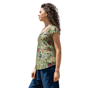 Camisa estampada para mujer con estampado moderno y tela suave y cómoda - Product Image 3