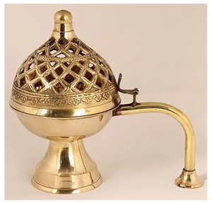 Elegante Quemador de Incienso de Latón - Ecológico, Religioso, Espiritual, Decorativo, Compañero de Estilo de Vida para Meditación y Oración - Product Image 2