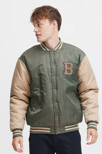 Veste de baseball unisexe respirante personnalisée avec logo, en tissu mémoire 100 % polyester et broderie chenille, idéale pour l'automne - Product Image 3