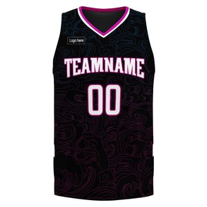Maillots de basket-ball personnalisés en gros, uniformes de sport de basket-ball, maillots de basket-ball respirants en polyester pour hommes - Product Image 1