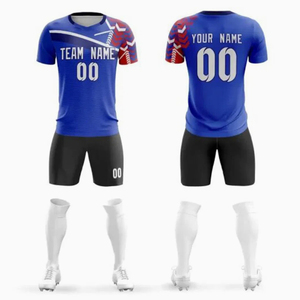 High Quality Custom Football Jersey Sublimated Design Breathable Polyester Digital Print <b>Soccer</b> Uniform Team Set - Product Image 4