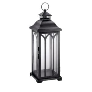Farol Decorativo Moderno de Metal Negro con Recortes de Estrellas, Portavelas Colgante de Vidrio para Decoración del Hogar, Bodas, Patio y Jardín - Product Image 6