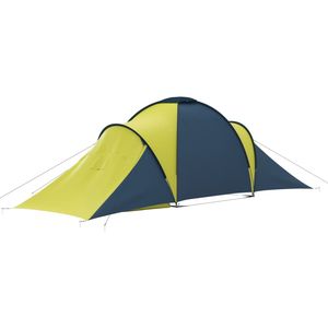 Tente de camping bleue et jaune pour 6 personnes - Product Image 6