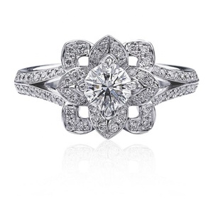 Anillos de Compromiso y Boda, Último Diseño, Joyería Personalizada, Fabricante en India, Todos los Tamaños, Oro, Diamante Natural 14k/18k, Romántico - Product Image 4