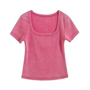 Custom Logo Women Crop <b>Tops</b> Women Gym Crop <b>Tops</b> Bulk Moisture Wicking Export Supplier for USA Buyers - Product Image 5
