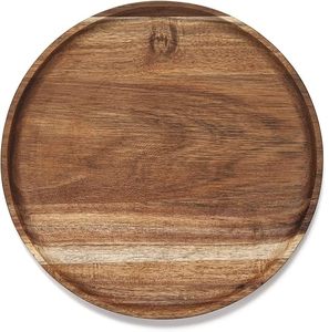 40. Luxury Handmade Premium Mango Wood Charger Plate Classic Emerald Finish Eco-Friendly with Stand - Product Image 2