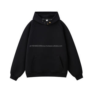 Sudadera con capucha personalizada con logotipo serigrafiado, 450 g/m², gruesa, lisa, sin cordones, de algodón, estilo urbano, DDP, sin cordones, extragrande, para hombre - Product Image 3