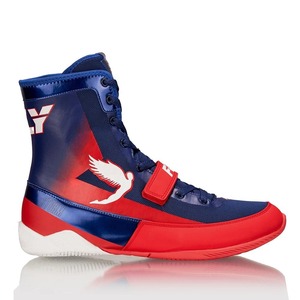 Zapatos de Boxeo Profesionales de Último Diseño en Blanco y Gris, Nuevo Modelo, Botas de Lucha Libre de Primera Calidad, Cuero Genuino, Ligeros - Product Image 1
