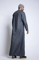 Abaya Tradicional Musulmana de Alta Calidad, Estilo Dubái, para Hombre, Tallas Grandes, Bordada, Personalizada, Informal, Ligera, Transpirable, con Elasticidad en Cuatro Direcciones