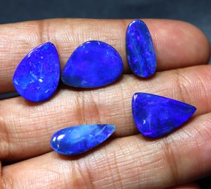 โอปอลออสเตรเลียแบบดับเบิ้ลแคโบชอง โอปอลออสเตรเลียแท้ธรรมชาติแบบดับเบิ้ล โอปอลแบบหลวมสำหรับทำเครื่องประดับ ขายส่ง - Product Image 2