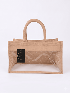 Sacs fourre-tout urbains écologiques en jute, vente en gros, logo personnalisé imprimé, sacs de courses réutilisables, poignée supérieure en sangle de coton, cadeau UT-120 - Product Image 1