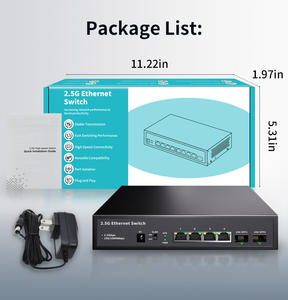 2,5Gb Netzwerk-Switch Unmanaged 4*10/100/1000M/2,5G RJ45-Ports mit 2*10G SFP Uplink-Ports mit VLAN-Modus - Product Image 4