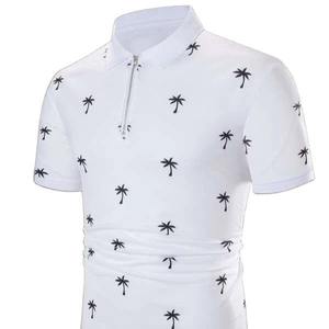 Chemises polo pour hommes à manches longues, chemises polo en coton pour hommes, chemises polo unies pour hommes, nouvelles chemises polo décontractées respirantes à col zippé pour hommes 2024 - Product Image 1
