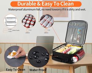 Boîte à lunch pour hommes - Sac à lunch réutilisable pour hommes, femmes et adultes - Petite boîte à lunch isotherme - Product Image 3