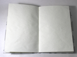 Wholesale Handmade Cotton Paper Hard Cover Notebook White With Two Color Elephant Print Recycled Notebooks - Product Image 3