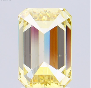 Diamante Cultivado en Laboratorio con Certificación IGI, Corte Esmeralda de 2.01 CT, Color Amarillo Intenso Fantasía, Claridad VS2, CVD LG 606330517, Joyería ROYAL GEMS - Product Image 3