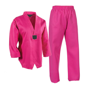 Uniforme de Taekwondo en Polyester et Coton Durable, Tissage Simple, pour Enfants et Adultes, Équipement d'Entraînement d'Arts Martiaux - Product Image 1