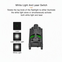 Lampe torche tactique OCSHARK GL18 NEW, poids léger, laser vert 5mW, haute luminosité, laser vert de haute qualité, lampe tactique.