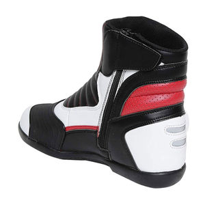 Bottes de moto en cuir respirant sur mesure OEM avec système de laçage rapide, chaussures de course antichoc pour motards, toutes saisons pour hommes - Product Image 3