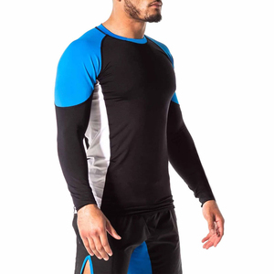 Ventes en gros de rashguards pour hommes personnalisés avec logo imprimé, prix bas, respirants, sublimés, manches longues, haute qualité, séchage rapide - Product Image 4