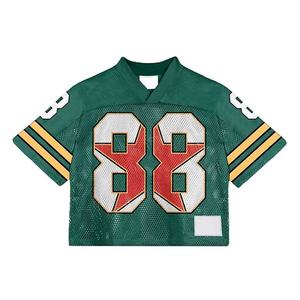 Unisex Quick Dry American Football Jersey Custom Color and Logo Breathable Short Sleeve Plus Size for Men - Product Image 1