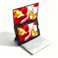 Monitor portátil de 15,6 pulgadas IPS 1080p S15Plus, extensor de pantalla ultrafino para ordenador portátil, altavoces integrados, Plug-and-Play para trabajo de oficina