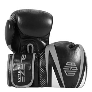 Guantes de Boxeo Muay Thai Profesionales de Cuero Vacuno Genuino, Cierre de Velcro, Absorción de Humedad, Golpes Potentes, Entrenamiento - Product Image 1