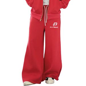 Ensemble de survêtement d'hiver pour homme, 100% coton écologique, rouge, à capuche, style streetwear, manches longues, couleur unie, sweat-shirt décontracté, jogging - Product Image 4