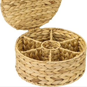 Caja de Almacenamiento para Té con 7 Compartimentos Grandes, Cesta de Almacenamiento Hecha a Mano, Ecológica, Hecha en Vietnam, Venta al Por Mayor - Product Image 1