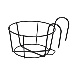 Soporte Redondo de Metal para Macetas Colgantes, Cesta para Macetas de Balcón, para Porche, Terraza y Patio - Product Image 1